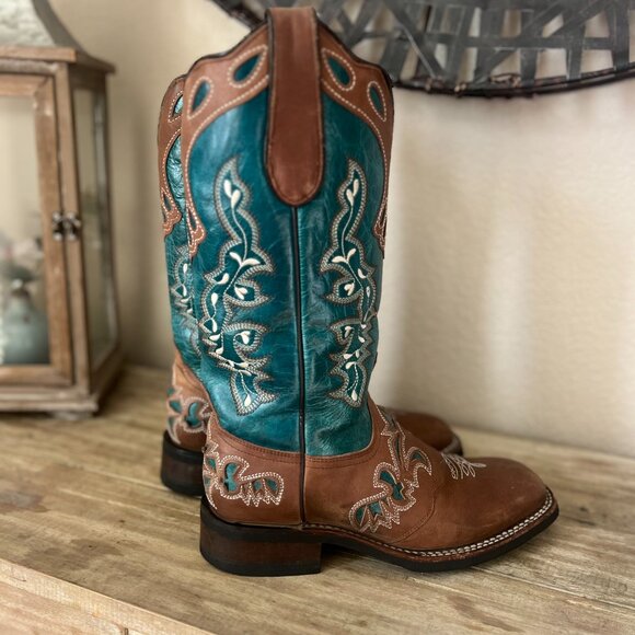 Lacy Boots - Jesse Style Turquoise - Picture 1 of 5
